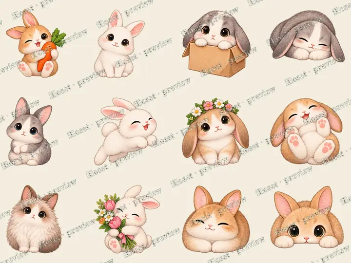 Rabbits: Rabbits 01, Rabbits 02, Rabbits 03, Rabbits 04, Rabbits 05, Rabbits 06, Rabbits 07, Rabbits 08, Rabbits 09, Rabbits 10, Rabbits 11, Rabbits 12